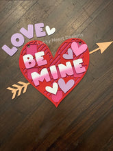 Load image into Gallery viewer, Valentines Heart Craft Kit File SVG, DIY Glowforge love