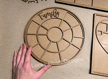 Load image into Gallery viewer, Round Circle Collage Frame File SVG, Glowforge picture frame