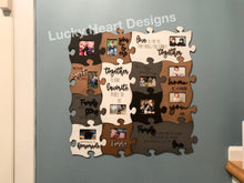 Load image into Gallery viewer, Puzzle Piece Collage Frame File SVG, Glowforge Picture frame