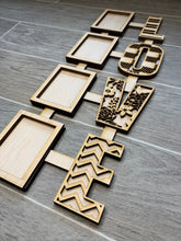 Load image into Gallery viewer, Patterned Love Wall Picture Frame Collage Two Versions,File SVG, Glowforge