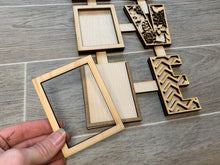 Load image into Gallery viewer, Patterned Love Wall Picture Frame Collage Two Versions,File SVG, Glowforge