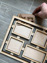 Load image into Gallery viewer, Modern Wall Frame With Interchangeable Quote Insert File SVG, Glowforge picture photo