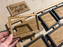 Load image into Gallery viewer, Modern Wall Frame With Interchangeable Quote Insert File SVG, Glowforge picture photo