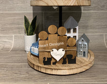Load image into Gallery viewer, Family Block Figures for Tiered Trays file SVG, Glowforge