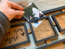 Load image into Gallery viewer, Modern Wall Frame With Interchangeable Quote Insert File SVG, Glowforge picture photo