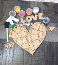 Load image into Gallery viewer, Valentines Heart Craft Kit File SVG, DIY Glowforge love