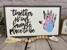 Load image into Gallery viewer, Family Handprint Sign File SVG, Glowforge