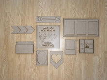 Load image into Gallery viewer, Wall Collage Frame File SVG, Glowforge picture frames