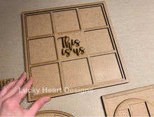 Load image into Gallery viewer, Square Collage Frame File SVG, Glowforge picture frame, This is us