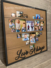 Load image into Gallery viewer, Heart Collage Shiplap Frame File SVG, Glowforge Picture Frame