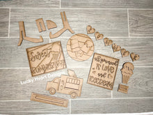 Load image into Gallery viewer, Summer Ice cream Tiered Tray File SVG, Glowforge Tier Tray