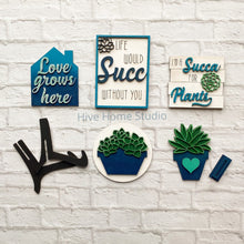 Load image into Gallery viewer, Succulent Tiered Tray File SVG, Glowforge, Tiered Tray