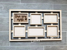 Load image into Gallery viewer, Modern Wall Frame With Interchangeable Quote Insert File SVG, Glowforge picture photo