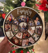 Load image into Gallery viewer, Round Circle Collage Frame File SVG, Glowforge picture frame