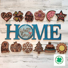 Load image into Gallery viewer, Interchangeable Home Sweet Home Standing File SVG, Glowforge Sign