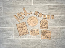 Load image into Gallery viewer, Namaste Tiered Tray File SVG, Glowforge Meditation Buddhist