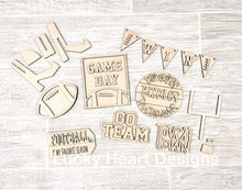 Load image into Gallery viewer, Football Tiered Tray File SVG, Tier Tray Decor, Glowforge, LuckyHeartDesignCo