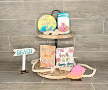 Load image into Gallery viewer, Beach Tiered Tray File SVG, Glowforge Tier Tray Decor