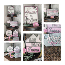 Load image into Gallery viewer, Wine Tiered Tray File SVg, Glowforge tier tray, Lucky Heart Designs