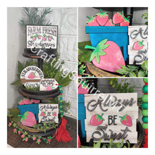 Load image into Gallery viewer, Strawberry Tiered Tray File SVG, Glowforge Tier tray