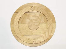 Load image into Gallery viewer, Shiplap Round Board File SVG, Glowforge, Lucky Heart Designs