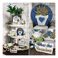 Load image into Gallery viewer, Succulent Tiered Tray File SVG, Glowforge, Tiered Tray