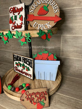 Load image into Gallery viewer, Strawberry Tiered Tray File SVG, Glowforge Tier tray