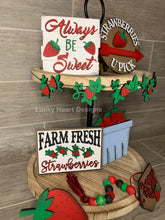 Load image into Gallery viewer, Strawberry Tiered Tray File SVG, Glowforge Tier tray