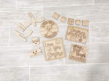 Load image into Gallery viewer, S'mores Tiered Tray File SVG, Glowforge Camping Tier Tray