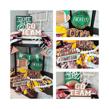 Load image into Gallery viewer, Football Tiered Tray File SVG, Tier Tray Decor, Glowforge, LuckyHeartDesignCo