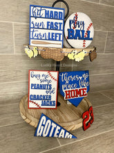 Load image into Gallery viewer, Baseball Tiered Tray File SVG, Glowforge Tier Tray