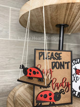 Load image into Gallery viewer, Ladybug Tiered Tray File SVG, Glowforge Tier Tray Summer