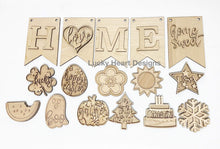 Load image into Gallery viewer, Home Sweet Home Interchangeable Banner File SVG, Glowforge