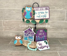 Load image into Gallery viewer, Owl Tiered Tray File SVG, Glowforge, Tier tray decor