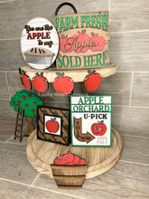 Load image into Gallery viewer, Apple Tiered Tray File SVG, Glowforge Tier Tray Fall Decor, LuckyHeartdesignsCo