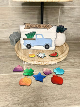 Load image into Gallery viewer, Interchangeable Truck For Tiered Truck File SVG, Glowforge Laser, Seasonal Shapes, LuckyHeartDesignsCo