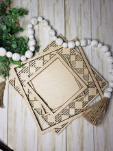 Load image into Gallery viewer, Plaid Sign Trio File SVG, Glowforge picture frame