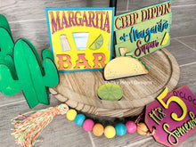 Load image into Gallery viewer, Margarita Tiered Tray File SVG, Glowforge Laser, Cinco De Mayo, Taco Tier Tray, LuckyHeratDesignsCo