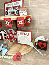 Load image into Gallery viewer, Hot Cocoa Tiered Tray File SVG, Hot Chocolate, Tier Tray, glowforge decor, Lucky Heart DesignsCo