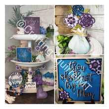 Load image into Gallery viewer, Mother's Day Tiered Tray File SVG, Glowforge Mom Tier Tray