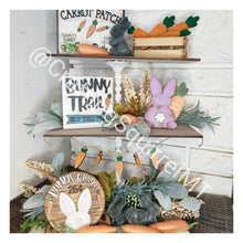 Load image into Gallery viewer, Easter Tiered Tray File SVG, Bunny Tier Tray Glowforge, Lucky Heart Designs