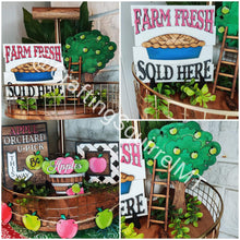 Load image into Gallery viewer, Apple Tiered Tray File SVG, Glowforge Tier Tray Fall Decor, LuckyHeartdesignsCo