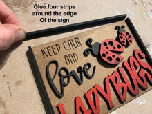 Load image into Gallery viewer, Ladybug Tiered Tray File SVG, Glowforge Tier Tray Summer