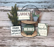Load image into Gallery viewer, Garden Tiered Tray File SVG, glowforge laser tier tray, LuckyHeartDesignsCo
