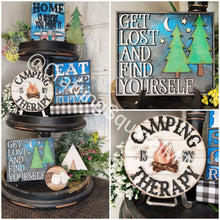 Load image into Gallery viewer, Camping Tiered Tray File SVG, Glowforge Tier Tray