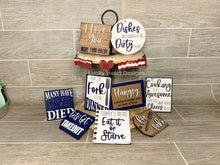 Load image into Gallery viewer, Funny Kitchen Tiered Tray Bundle File SVG, Glowforge Laser, Tier Tray, LuckyHeartDesignsCo