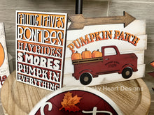 Load image into Gallery viewer, Fall Tiered Tray File SVG, Glowforge Laser, Pumpkin, LuckyHeartDesignsCo