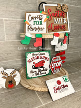 Load image into Gallery viewer, Santa Tiered Tray File SVG, Christmas Holiday Tier Tray, Glowforge Laser, LuckyHeartDesignsCo