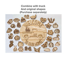 Load image into Gallery viewer, Extra Shapes for the 15" Interchangeable Truck File SVG, Glowforge Laser, LuckyHeartDesignsCo