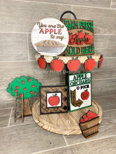 Load image into Gallery viewer, Apple Tiered Tray File SVG, Glowforge Tier Tray Fall Decor, LuckyHeartdesignsCo